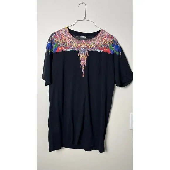 MARCELO BURLON WINGS BLACK T-SHIRT L - Picture 2 of 7